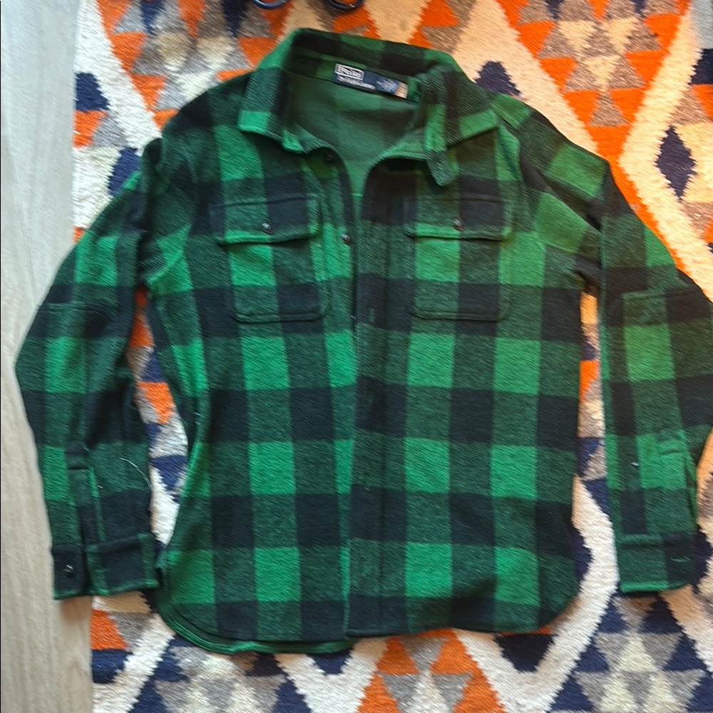 Ralph lauren Green Plaid Flannel Shirt